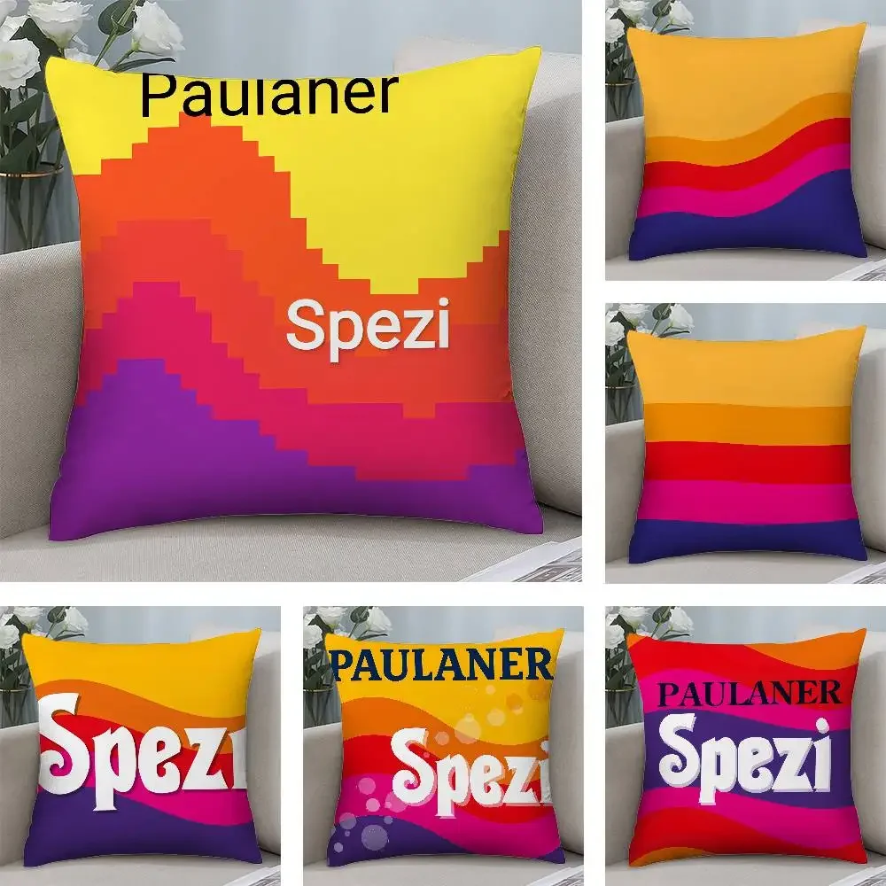 P-Paulaner S-Spezi Logo Pillow Case Square Double‑Sided Print Cushion Case For Sofa Home Bedchamber Decor Gift
P-Paulaner S-Spezi Logo Pillow Case Square Double‑Sided Print Cushion Case For Sofa Home Bedchamber Decor Gift