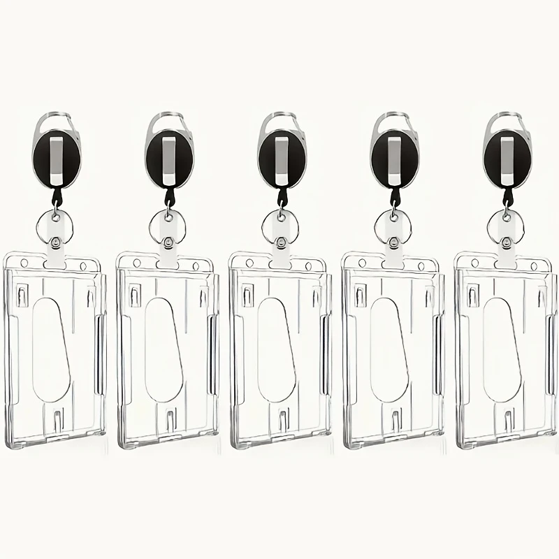 5PCSRetractable keychain with card holder,Double-slot ID holder with retractable reel,Retractable mechanism,Storage organizer,ID
5PCSRetractable keychain with card holder,Double-slot ID holder with retractable reel,Retractable mechanism,Storage organizer,ID