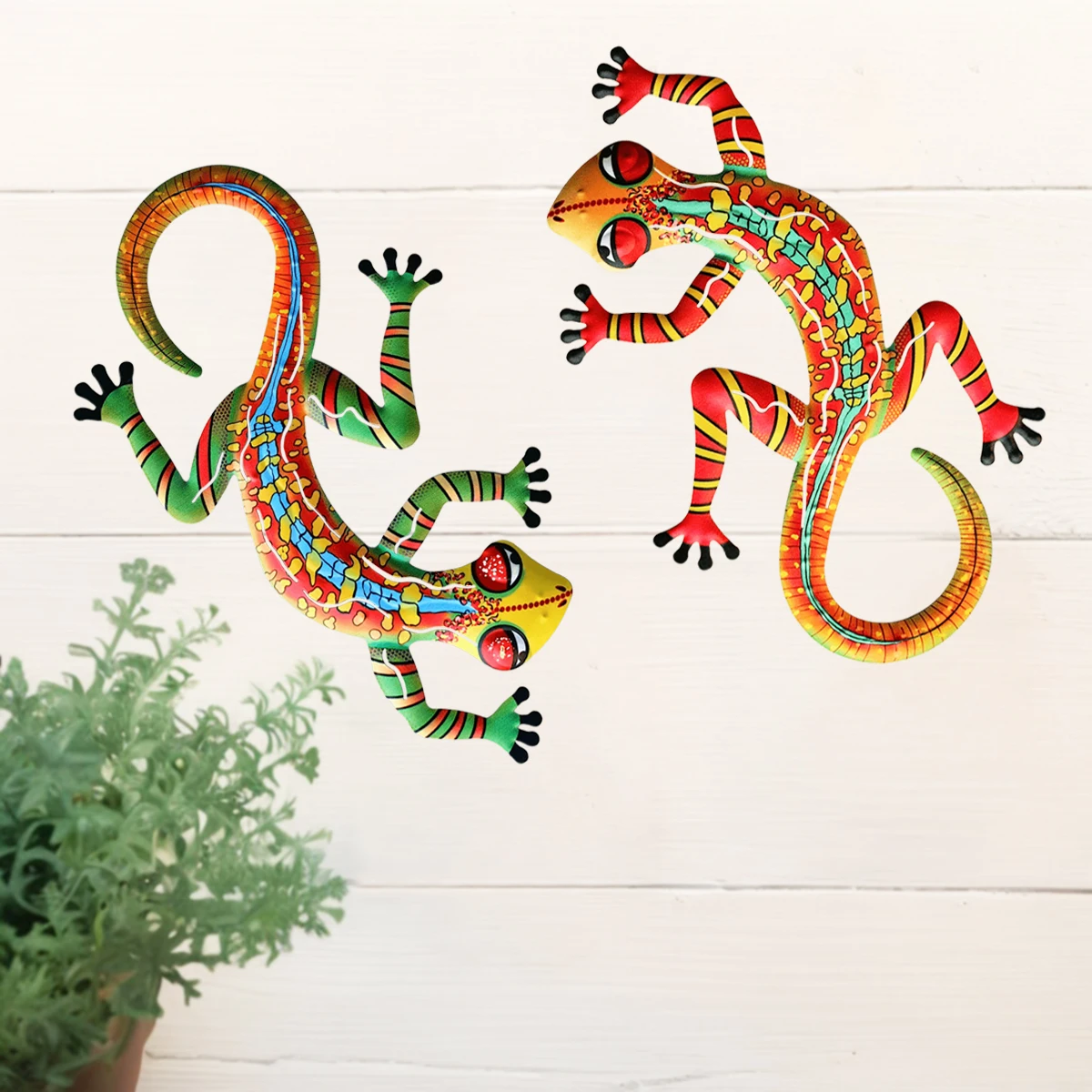 Metal Art Gecko Wall Decor Vibrant Iron Art Lizard Sculptures Gecko Hanging Ornament for Outdoor Home Office Yard Garden Wedding
Metal Art Gecko Wall Decor Vibrant Iron Art Lizard Sculptures Gecko Hanging Ornament for Outdoor Home Office Yard Garden Wedding