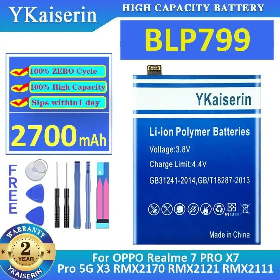 BLP799 долговечная работа для Oppo Realme 7 Pro X7 5G X3 RMX2170 RMX2121 RMX2111 аккумулятор мобильного телефона 2700 мАч
BLP799 долговечная работа для Oppo Realme 7 Pro X7 5G X3 RMX2170 RMX2121 RMX2111 аккумулятор мобильного телефона 2700 мАч