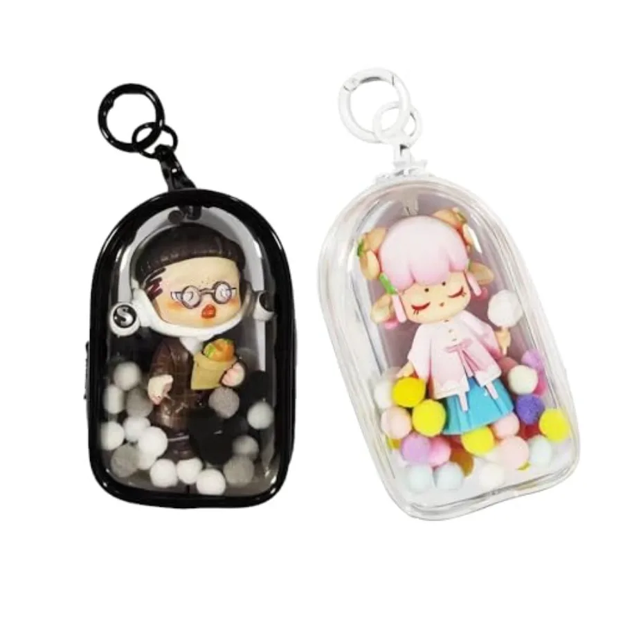 2pcs Clear Figure Display Bag with Keychain, Clear Pouch Blind Box Display Bag, Mystery Box Mini Figures Carrying Case Keychain
2pcs Clear Figure Display Bag with Keychain, Clear Pouch Blind Box Display Bag, Mystery Box Mini Figures Carrying Case Keychain