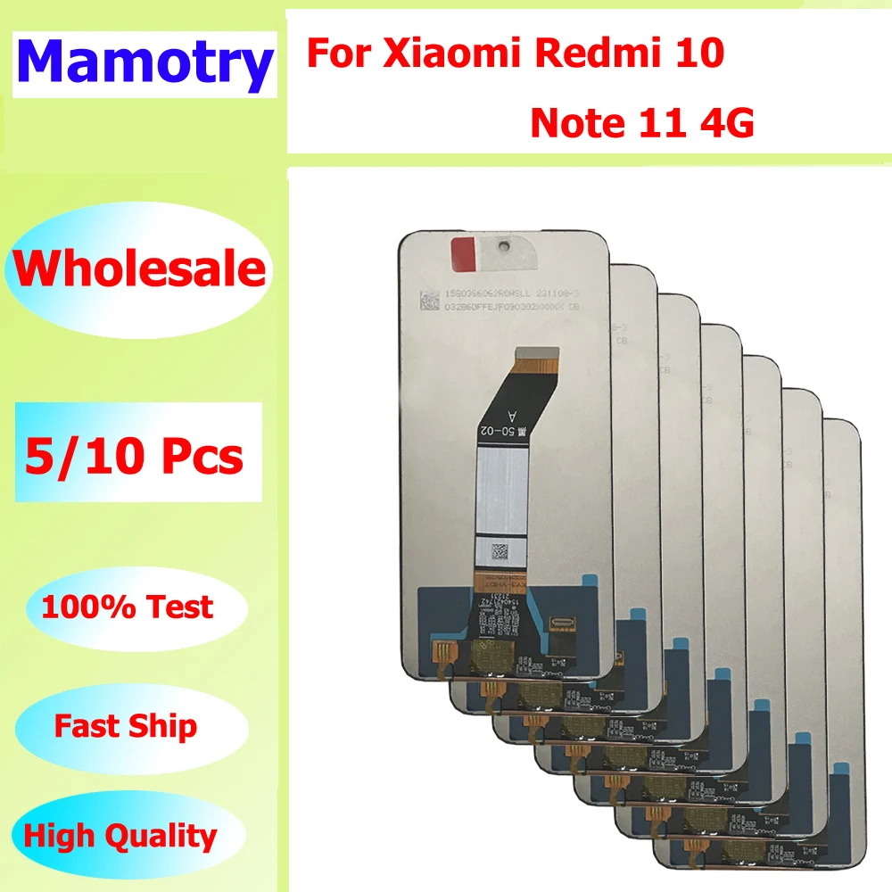 Wholesale 5/10 pieces / Lot Original-self-weld For Xiaomi Redmi 10 Screen Display Touch Lcd Assembly For Redmi Note 11 4G
Wholesale 5/10 pieces / Lot Original-self-weld For Xiaomi Redmi 10 Screen Display Touch Lcd Assembly For Redmi Note 11 4G