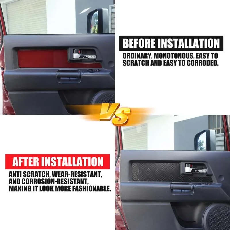 Для Toyota FJ Cruiser 2007-2021: Декоративная накладка на внутреннюю часть передней двери из алюминиевого сплава, черная, аксессуар для интерьера автомобиля.
Для Toyota FJ Cruiser 2007-2021: Декоративная накладка на внутреннюю часть передней двери из алюминиевого сплава, черная, аксессуар для интерьера автомобиля.