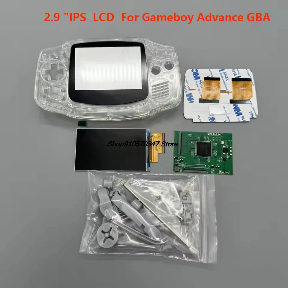 GBA IPS LCD no cut shell required easy to install 2.9 "IPS high brightness LCD and shell kit for Gameboy advance GBA
GBA IPS LCD no cut shell required easy to install 2.9 "IPS high brightness LCD and shell kit for Gameboy advance GBA