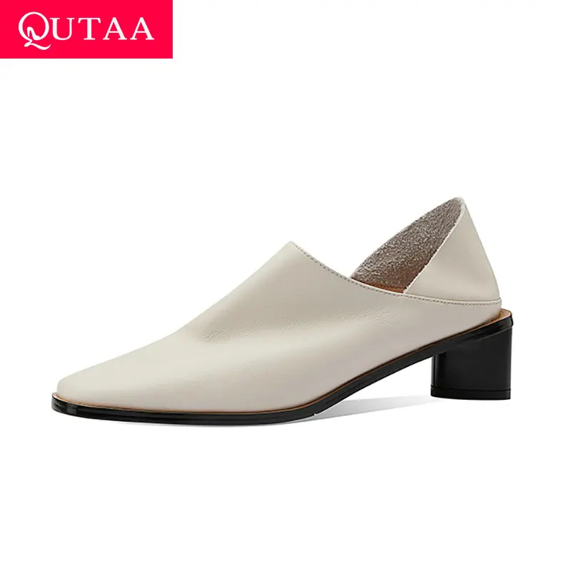 QUTAA 2025 Fashion High Heels Women Pumps Shoes Vintage Sexy Cow Leather Party Summer Square Toe slip-on Shoes Dress 34-40
QUTAA 2025 Fashion High Heels Women Pumps Shoes Vintage Sexy Cow Leather Party Summer Square Toe slip-on Shoes Dress 34-40