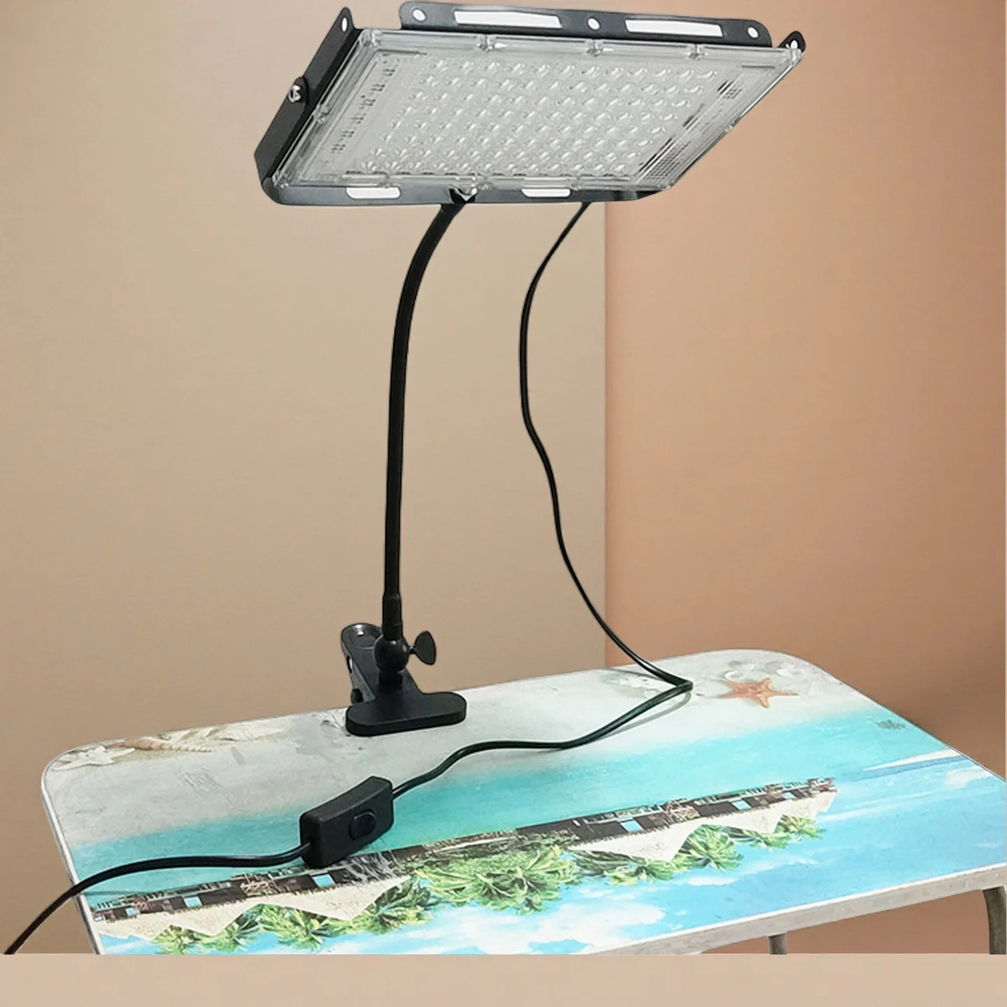 50 \ 100 Вт мощный прожектор, светодиодная лампа с зажимом, можно использовать в качестве настольной лампы, светильник для аквариума, светильник для кемпинга
50 \ 100 Вт мощный прожектор, светодиодная лампа с зажимом, можно использовать в качестве настольной лампы, светильник для аквариума, светильник для кемпинга