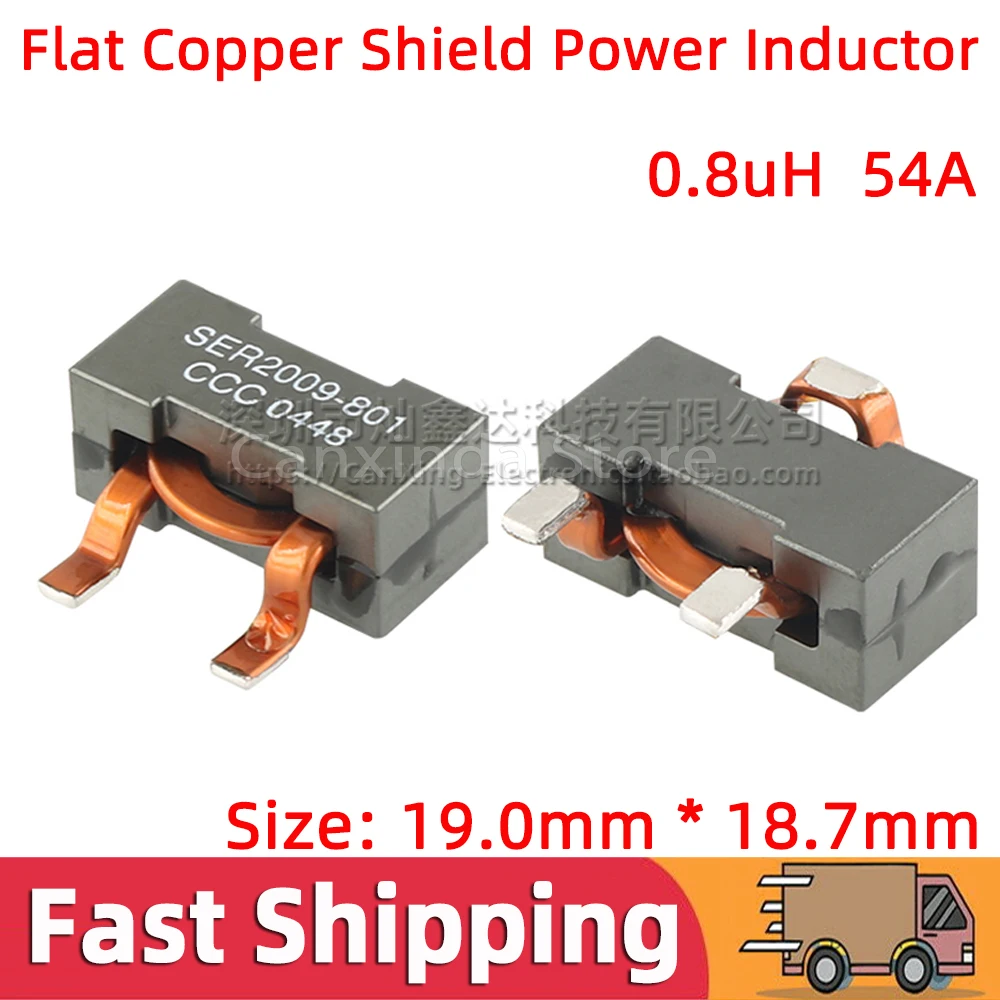 2pcs SER2009-801ML SMD SMT Power Inductor Inductance 0.8uH 54A High Current Flat Copper Coils Filter Low Profile SER2009 801
2pcs SER2009-801ML SMD SMT Power Inductor Inductance 0.8uH 54A High Current Flat Copper Coils Filter Low Profile SER2009 801
