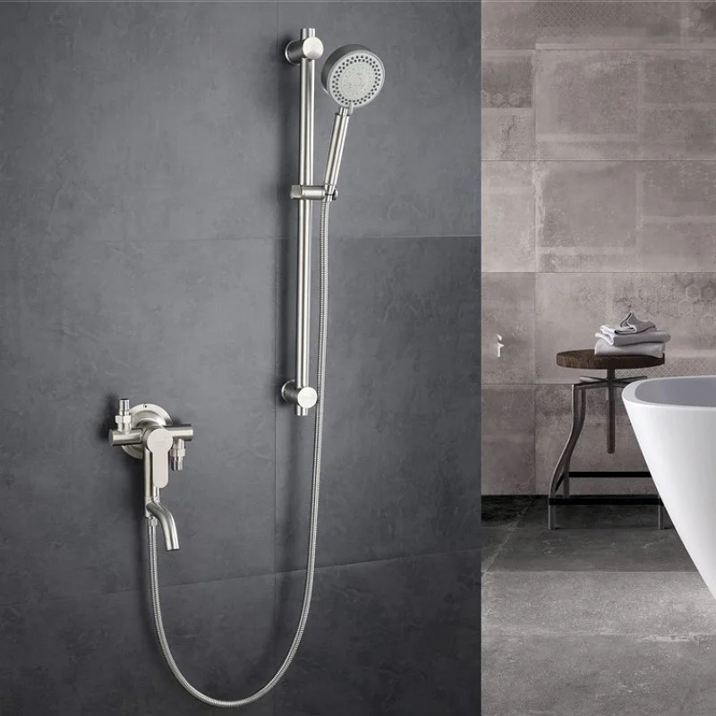 Wall Mount Bathtub Faucet Control Valve 304 Stainless Steel Exposed Shower Faucet With Swivel Tub Spout Hot Cold Water Mixer Tap
Wall Mount Bathtub Faucet Control Valve 304 Stainless Steel Exposed Shower Faucet With Swivel Tub Spout Hot Cold Water Mixer Tap