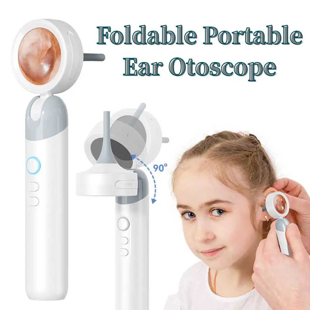 Ear Otoscope Camera with Foldable Inspection Head with 1080P HD Camera, Good Aid for Earwax Removal, Safe for Kids, Adults, Pets
Ear Otoscope Camera with Foldable Inspection Head with 1080P HD Camera, Good Aid for Earwax Removal, Safe for Kids, Adults, Pets