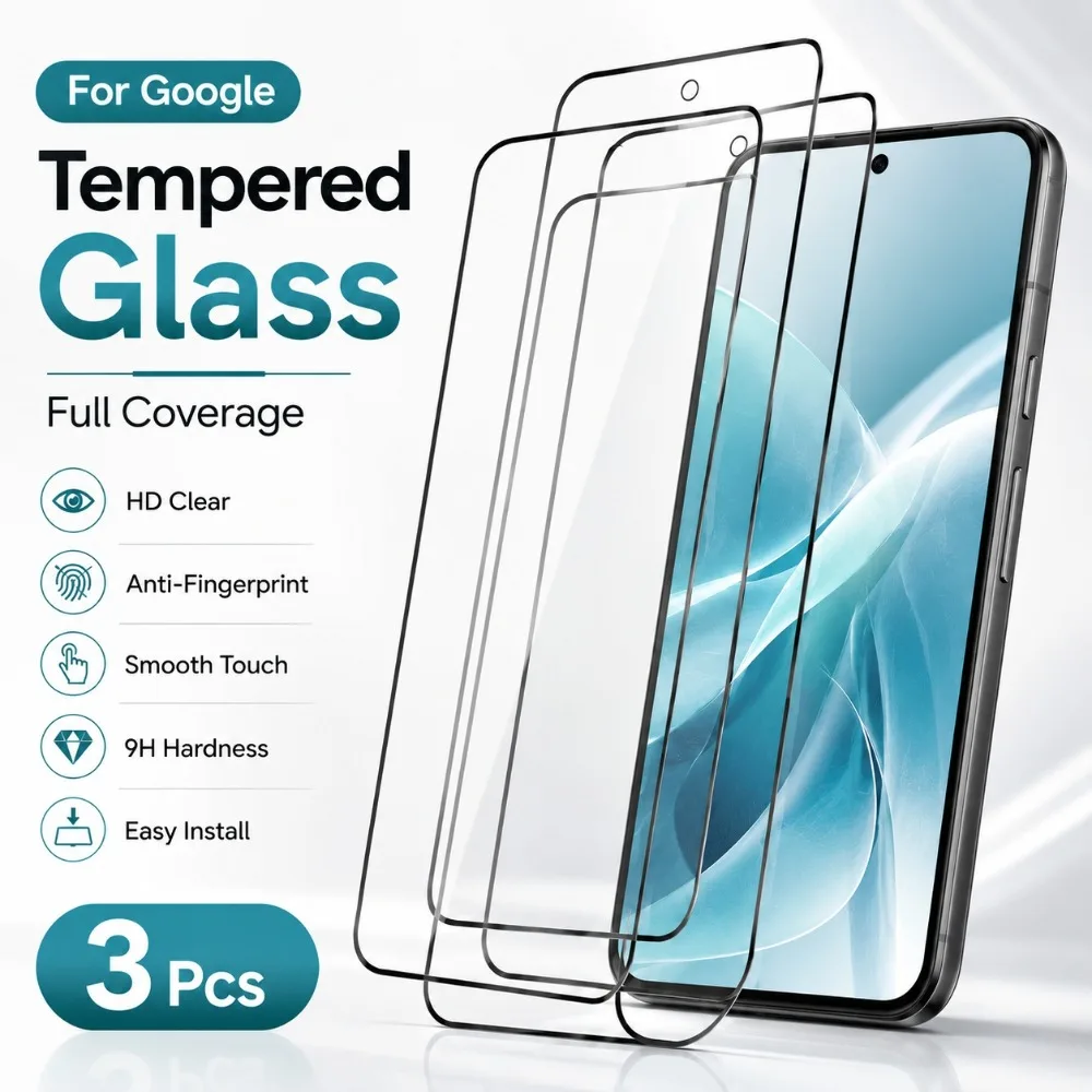 3Pcs Full Cover HD Tempered Glass for Google Pixel 10/9/Pro XL/10/9/8/7/Pro/10/10a/9/9a/8/8a/7/7a/9H Hardness Screen Protector
3Pcs Full Cover HD Tempered Glass for Google Pixel 10/9/Pro XL/10/9/8/7/Pro/10/10a/9/9a/8/8a/7/7a/9H Hardness Screen Protector