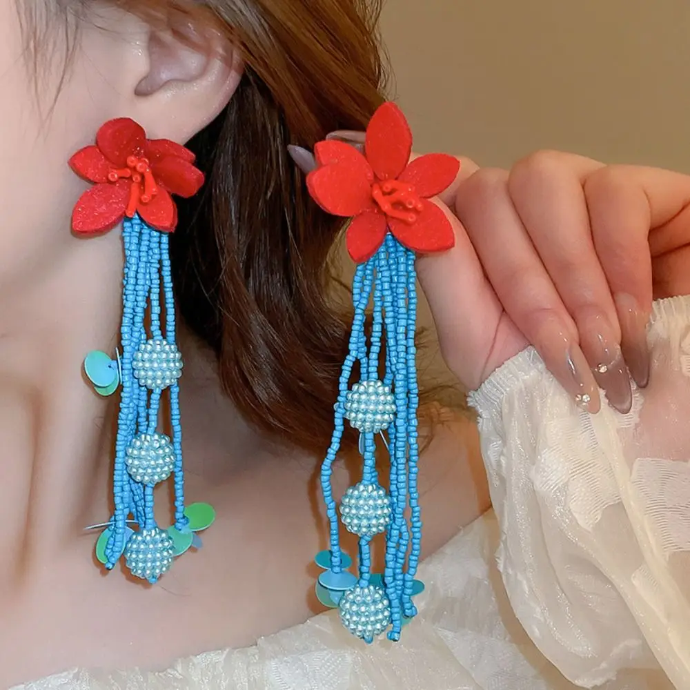 Minority Design Tassel Flower Earrings Korean Style Tassel Fairy Flower Dangle Earring Alloy Jewelry Accessories Beaded Earrings
Minority Design Tassel Flower Earrings Korean Style Tassel Fairy Flower Dangle Earring Alloy Jewelry Accessories Beaded Earrings
