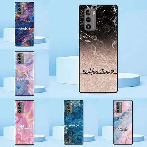 Customized Name Phone Case For LG Wing Velvet K40s K42 K20 K52 K51 K41s K50 Q6 Q7 G7 G6 G8X G8s V50 V60 ThinQ Stylo 5 6 Cover