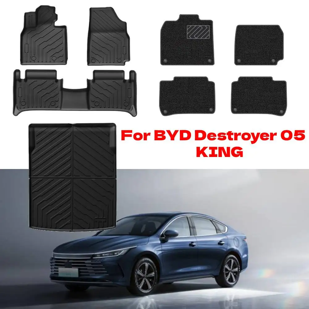 For BYD Destroyer 05 / KING 2025-2022 Floor Mats & Cargo Liner TPE All Weather Protection Floor Liners Interior Accessories
For BYD Destroyer 05 / KING 2025-2022 Floor Mats & Cargo Liner TPE All Weather Protection Floor Liners Interior Accessories