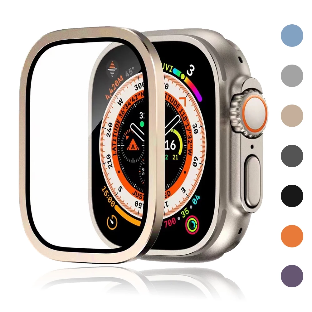 Закаленное стекло для Apple Watch Ultra 49 мм Защитная пленка для экрана Металлический каркас с защитой от царапин для IWatch Series Ultra 49 мм Аксессуары
Закаленное стекло для Apple Watch Ultra 49 мм Защитная пленка для экрана Металлический каркас с защитой от царапин для IWatch Series Ultra 49 мм Аксессуары