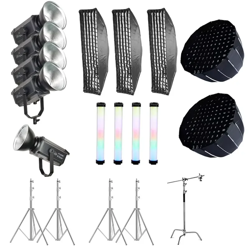 Factory Wholesale Live Stream Lighting Set RGB 300W LED Video Light with Softbox and Tripod Stand for Gaming
Factory Wholesale Live Stream Lighting Set RGB 300W LED Video Light with Softbox and Tripod Stand for Gaming