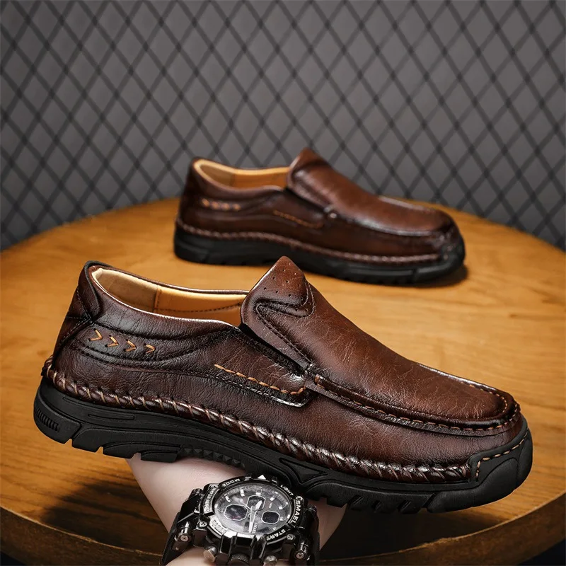 Мужские лоферы ручной работы, всесезонные повседневные туфли с низким верхом, удобная мужская повседневная обувь увеличенного размера, новинка 2026 года
Мужские лоферы ручной работы, всесезонные повседневные туфли с низким верхом, удобная мужская повседневная обувь увеличенного размера, новинка 2026 года