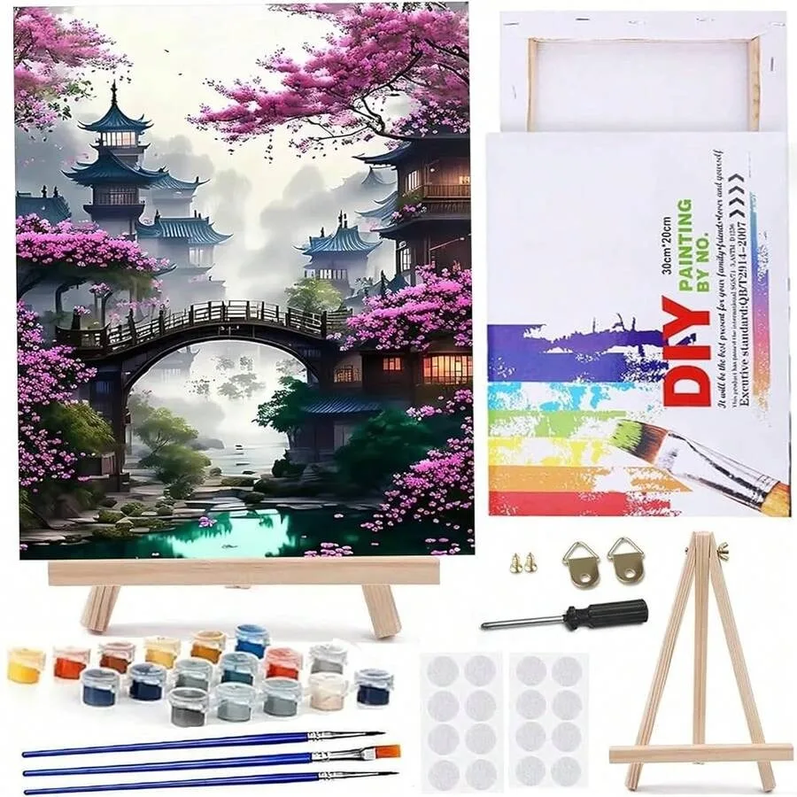 Paint By NFUmbersss Kit 8Lx12W Inch For Adults Beginners Canvas Pictures With Framed Drawing Painting Acrylic Pigment With Wood
Paint By NFUmbersss Kit 8Lx12W Inch For Adults Beginners Canvas Pictures With Framed Drawing Painting Acrylic Pigment With Wood