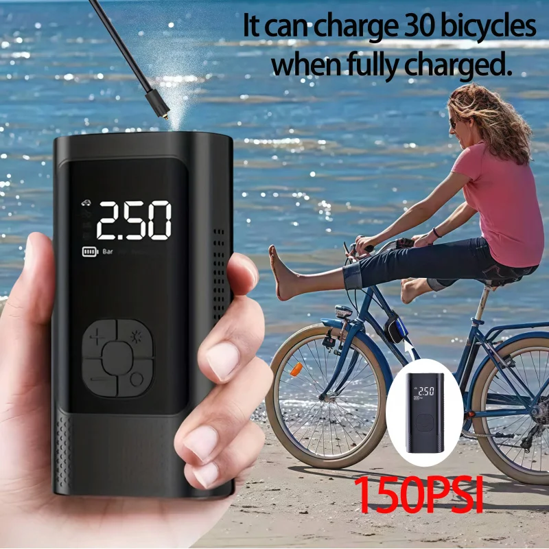 JKUOOJKUOO Inflatable Pump Portable Handheld Wireless Charging Digital Display Car Motorcycle Tire Multifunction
JKUOOJKUOO Inflatable Pump Portable Handheld Wireless Charging Digital Display Car Motorcycle Tire Multifunction