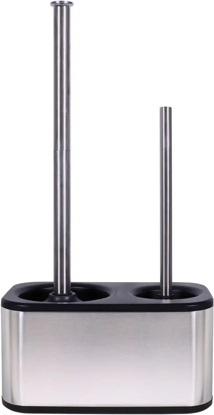 Toilet Brush and Plunger Set with Stainless Steel Holder, Sleek Minimalist Design for Bathroom
Toilet Brush and Plunger Set with Stainless Steel Holder, Sleek Minimalist Design for Bathroom