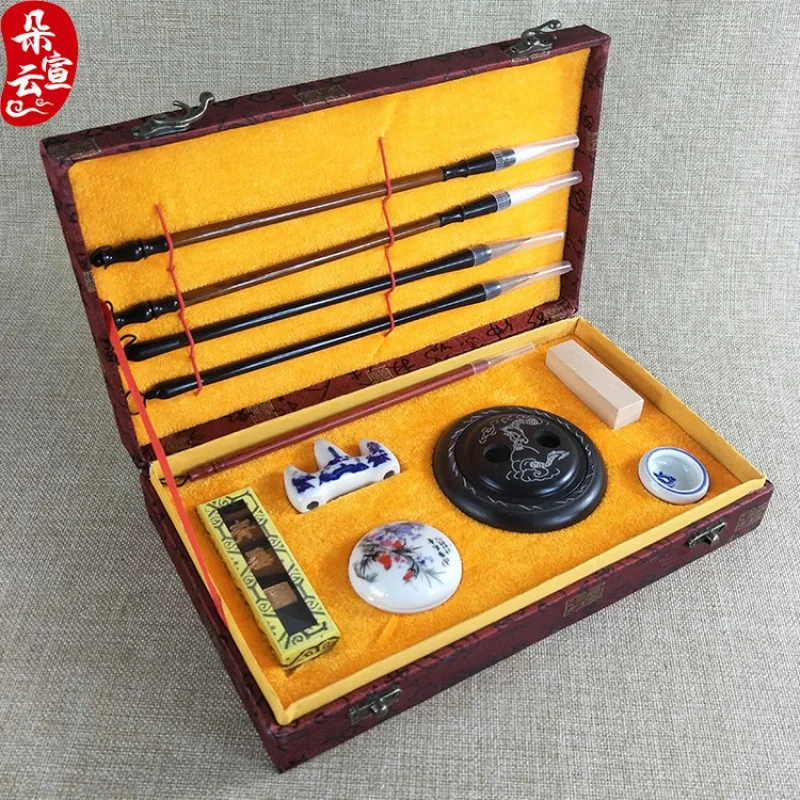 Factory Sales Calligraphy Materials Boutique Set Writing Brush Inkpad Writing Brushes, Ink Sticks, Paper and Inkstones Beginner
Factory Sales Calligraphy Materials Boutique Set Writing Brush Inkpad Writing Brushes, Ink Sticks, Paper and Inkstones Beginner