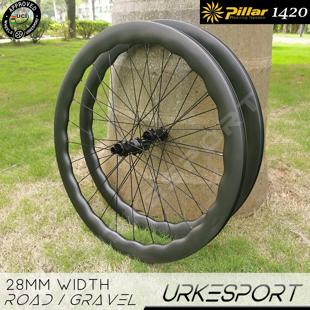 Clincher Tubeless 36T Ratchet 700c Carbon Wheels Disc Brake Road Gravel UR03D Pillar 1420 Light Road Wave Disc Brake Wheelset
Clincher Tubeless 36T Ratchet 700c Carbon Wheels Disc Brake Road Gravel UR03D Pillar 1420 Light Road Wave Disc Brake Wheelset