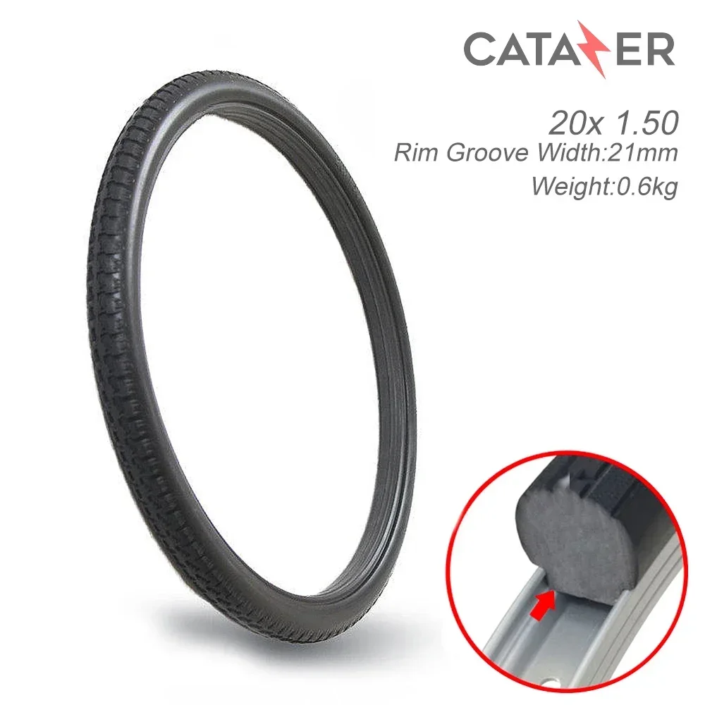 20 Inch 20×1.5 Bicycle Solid Tire Non-inflatable Tubeless Tire Anti-Puncture Wheel Anti-puncture Riding BMX Tyres
20 Inch 20×1.5 Bicycle Solid Tire Non-inflatable Tubeless Tire Anti-Puncture Wheel Anti-puncture Riding BMX Tyres