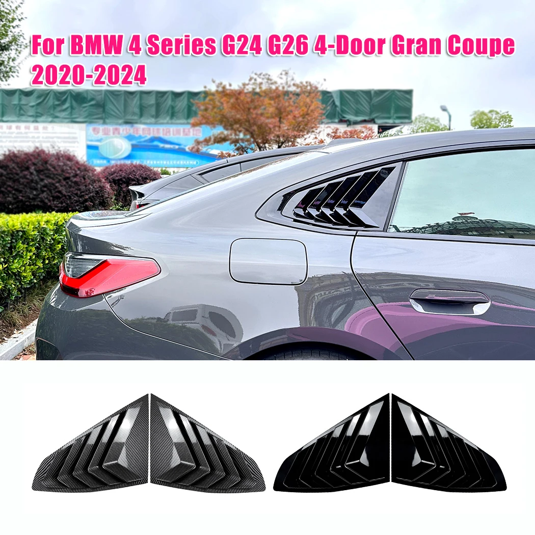 Накладки на задние окна для BMW 4 серии, жалюзи, Обложка, наклейка, отделка G24 G26 4-Door Gran Coupe 2020-2024, автомобильные жалюзи, аксессуары ABS
Накладки на задние окна для BMW 4 серии, жалюзи, Обложка, наклейка, отделка G24 G26 4-Door Gran Coupe 2020-2024, автомобильные жалюзи, аксессуары ABS