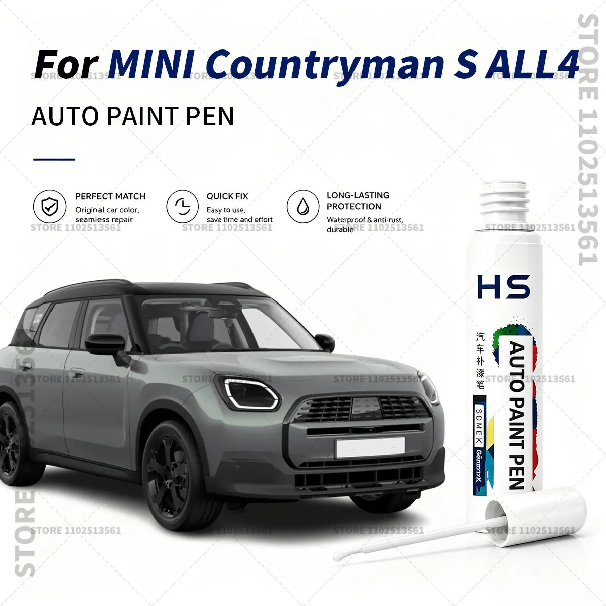 Touch Up Paint Pen Quick Repair Car Scratch Chip Paint Brush For 2011-2025 MINI Countryman S ALL4 Green Chili Red Midnight Black
Touch Up Paint Pen Quick Repair Car Scratch Chip Paint Brush For 2011-2025 MINI Countryman S ALL4 Green Chili Red Midnight Black