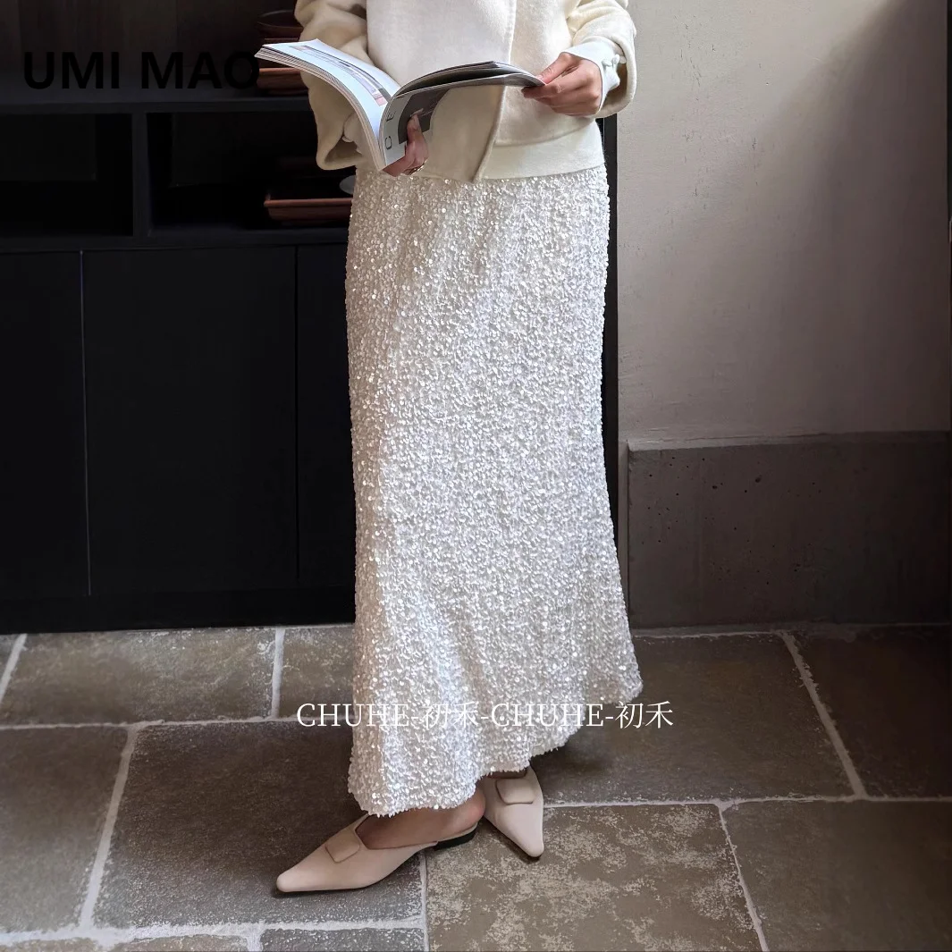 UMI MAO модная юбка с пайетками для тяжелой промышленности, женская юбка трапециевидной формы с высокой талией, тонкая длинная стильная юбка трапециевидной формы, юбка «рыбий хвост» Y2K
UMI MAO модная юбка с пайетками для тяжелой промышленности, женская юбка трапециевидной формы с высокой талией, тонкая длинная стильная юбка трапециевидной формы, юбка «рыбий хвост» Y2K