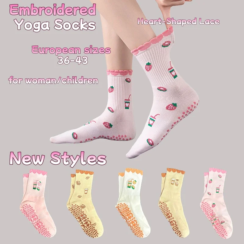 Европейские размеры 36-43, 1 пара кружевных носков для йоги с вышивкой в форме сердца, длиной до середины икры, для женщин
Европейские размеры 36-43, 1 пара кружевных носков для йоги с вышивкой в форме сердца, длиной до середины икры, для женщин