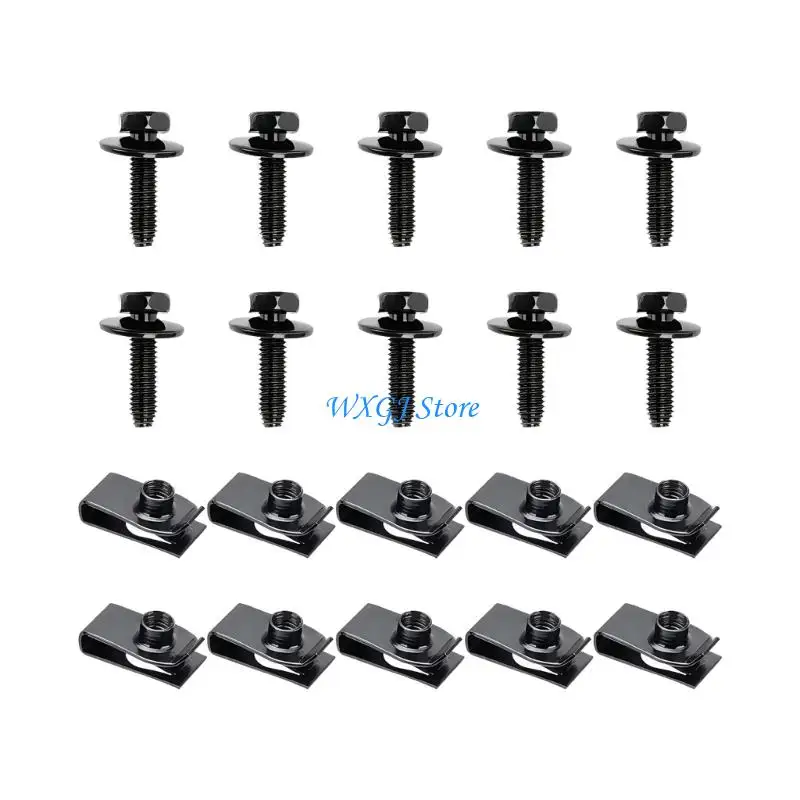 37JE Multipurpose Vehicle Mudguard Retainer Clips Stainless Steel Bolts Long Lasting
37JE Multipurpose Vehicle Mudguard Retainer Clips Stainless Steel Bolts Long Lasting
