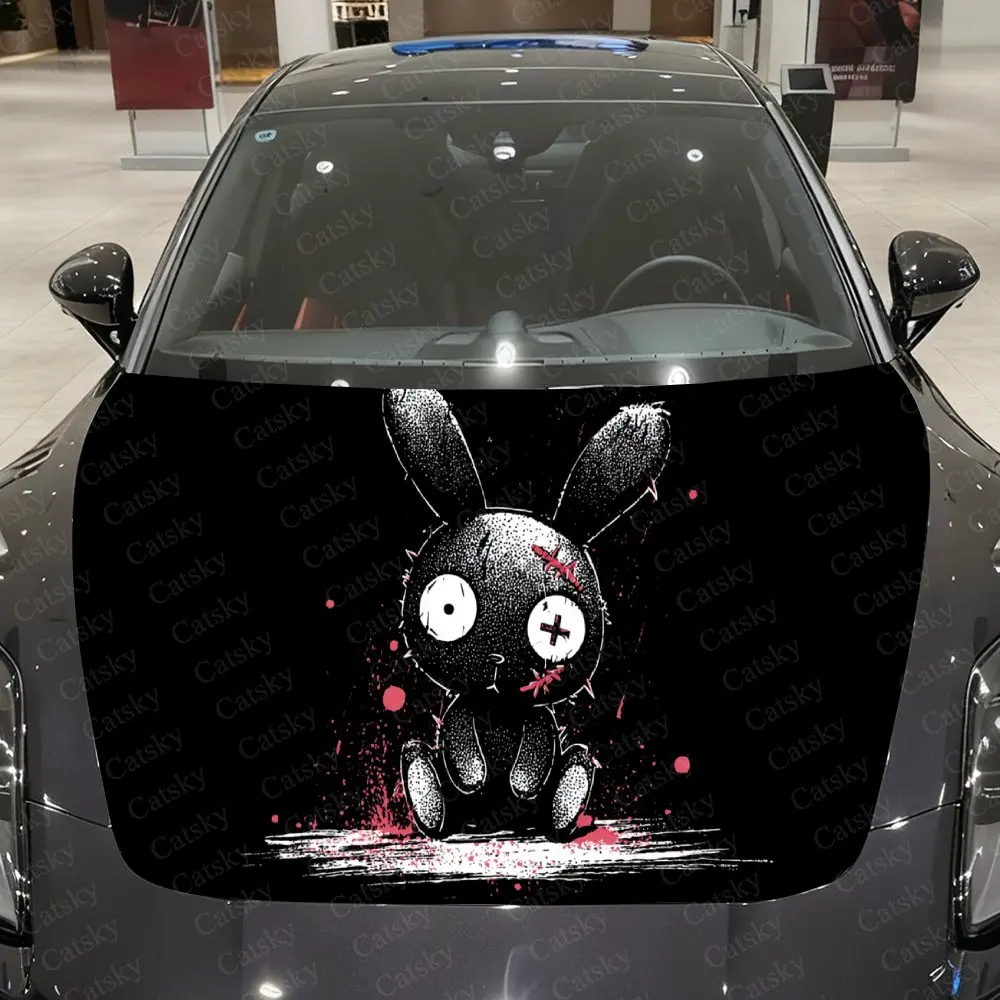 Dark Fairy Tale Scarred Bunny Car Vinyl Wrap, PVC Waterproof Car Hood Sticker, Self-Adhesive Scratch-Resistant Stickers
Dark Fairy Tale Scarred Bunny Car Vinyl Wrap, PVC Waterproof Car Hood Sticker, Self-Adhesive Scratch-Resistant Stickers