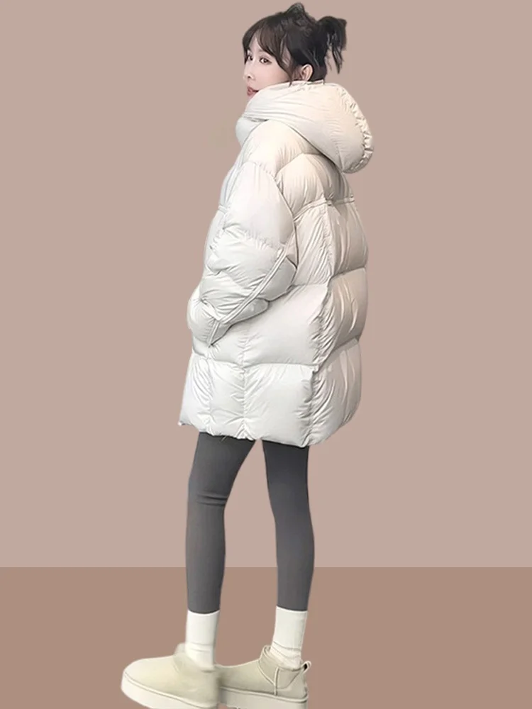 Women's Cotton Jacket 2026 New Winter Puff Bread Loose Fashion Casual Hooded Thickened Warm Cotton Coat Korean Style Zipper
Women's Cotton Jacket 2026 New Winter Puff Bread Loose Fashion Casual Hooded Thickened Warm Cotton Coat Korean Style Zipper