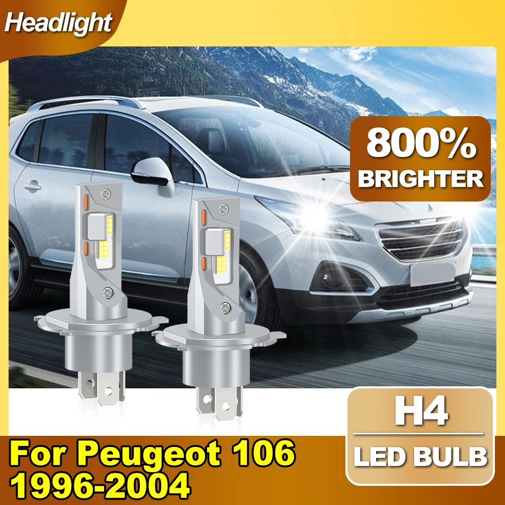 2 шт. светодиодные лампы H4 Canbus для фар дальнего/ближнего света, 120 Вт, высокая мощность, чипы CSP, для Peugeot 106 1996-2002, 2003, 2004, Plug and Play
2 шт. светодиодные лампы H4 Canbus для фар дальнего/ближнего света, 120 Вт, высокая мощность, чипы CSP, для Peugeot 106 1996-2002, 2003, 2004, Plug and Play