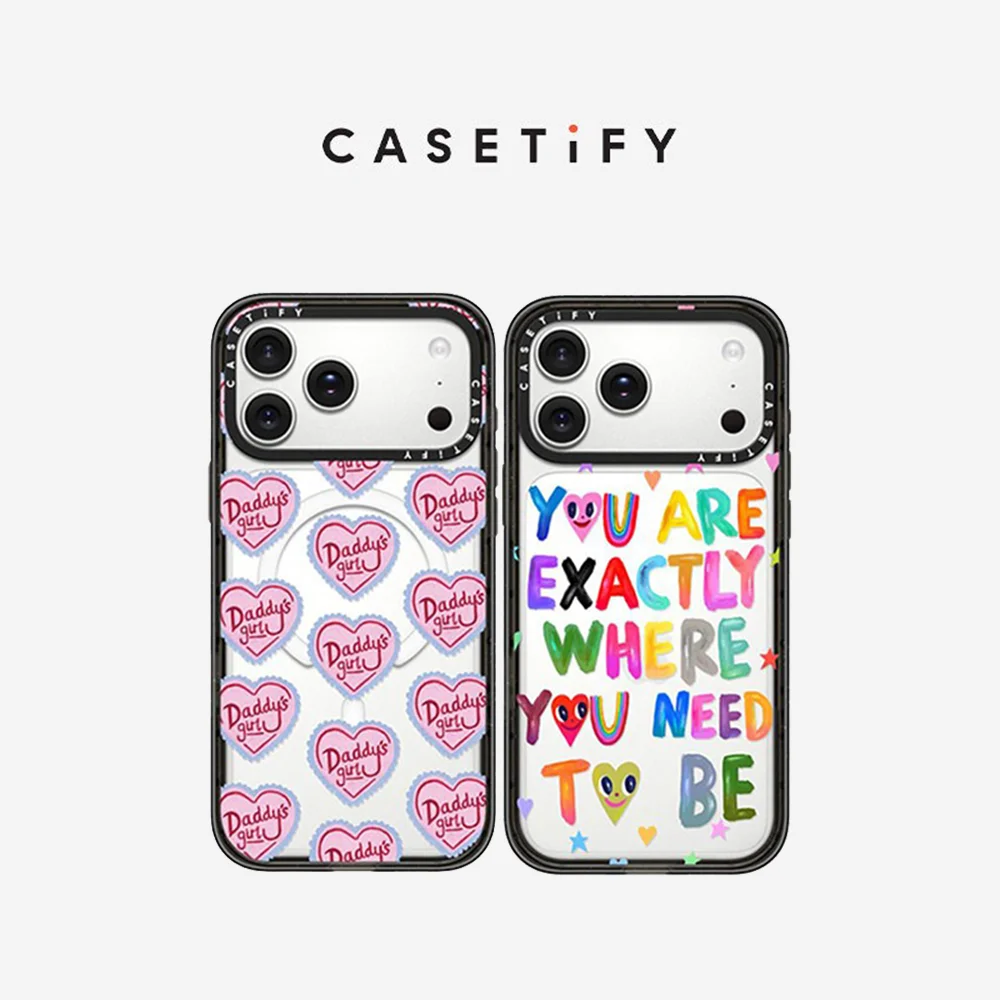 CASETiFY Slogan BeYourselfFine Sweetheart Magnetic Drop-proof Case for iPhone 13 14 15 16 17 Pro Max Air Plus Protect Cover
CASETiFY Slogan BeYourselfFine Sweetheart Magnetic Drop-proof Case for iPhone 13 14 15 16 17 Pro Max Air Plus Protect Cover