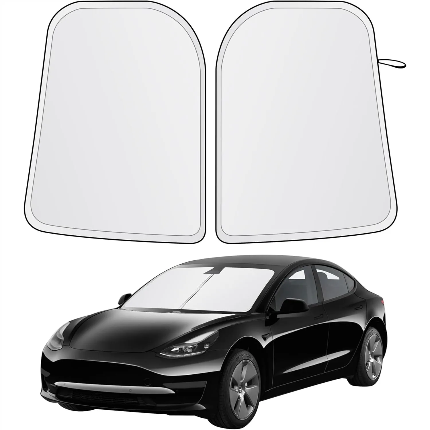 Windshield Sun Shade for Tesla Model 3 & Y, Premium 240T Reflective Heat Shield, UV Protection Foldable Front Window Sunshade
Windshield Sun Shade for Tesla Model 3 & Y, Premium 240T Reflective Heat Shield, UV Protection Foldable Front Window Sunshade