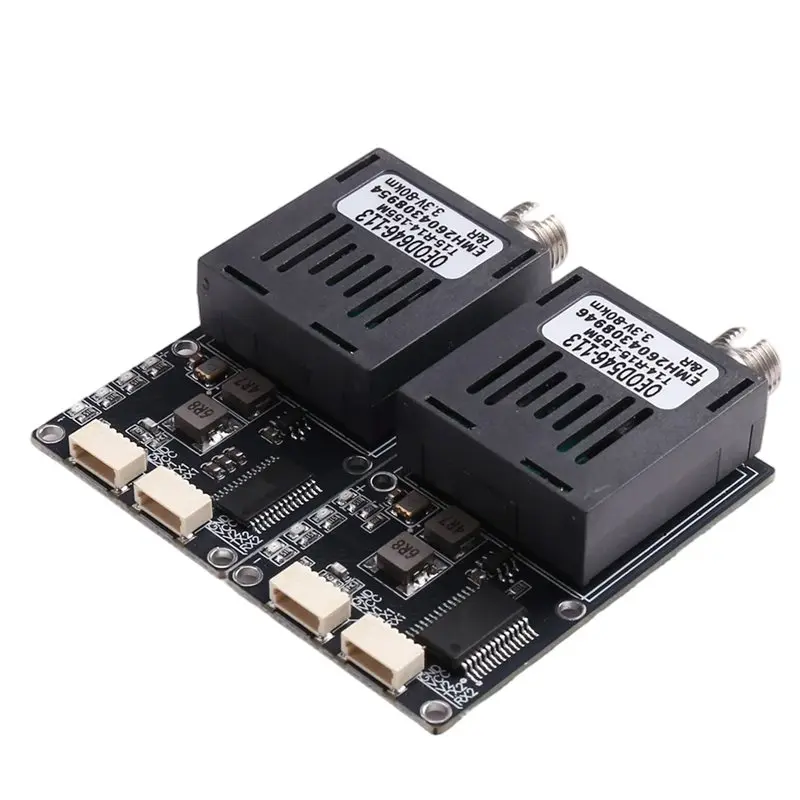 FULL-TX+RX 80KM DC 5.5-26V TTL Optical Transceiver Module Kits DC 5.5-26V Optical Terminal Drone-Specific
FULL-TX+RX 80KM DC 5.5-26V TTL Optical Transceiver Module Kits DC 5.5-26V Optical Terminal Drone-Specific