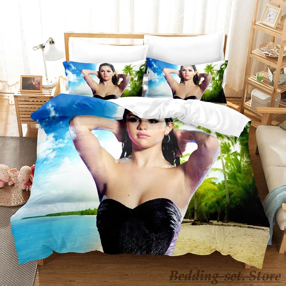Sexy Selena Gomez Bedding Set Single Twin Full Queen King Size Bed Set Adult Kid Bedroom Duvetcover Sets Anime parure de lit Bed
Sexy Selena Gomez Bedding Set Single Twin Full Queen King Size Bed Set Adult Kid Bedroom Duvetcover Sets Anime parure de lit Bed