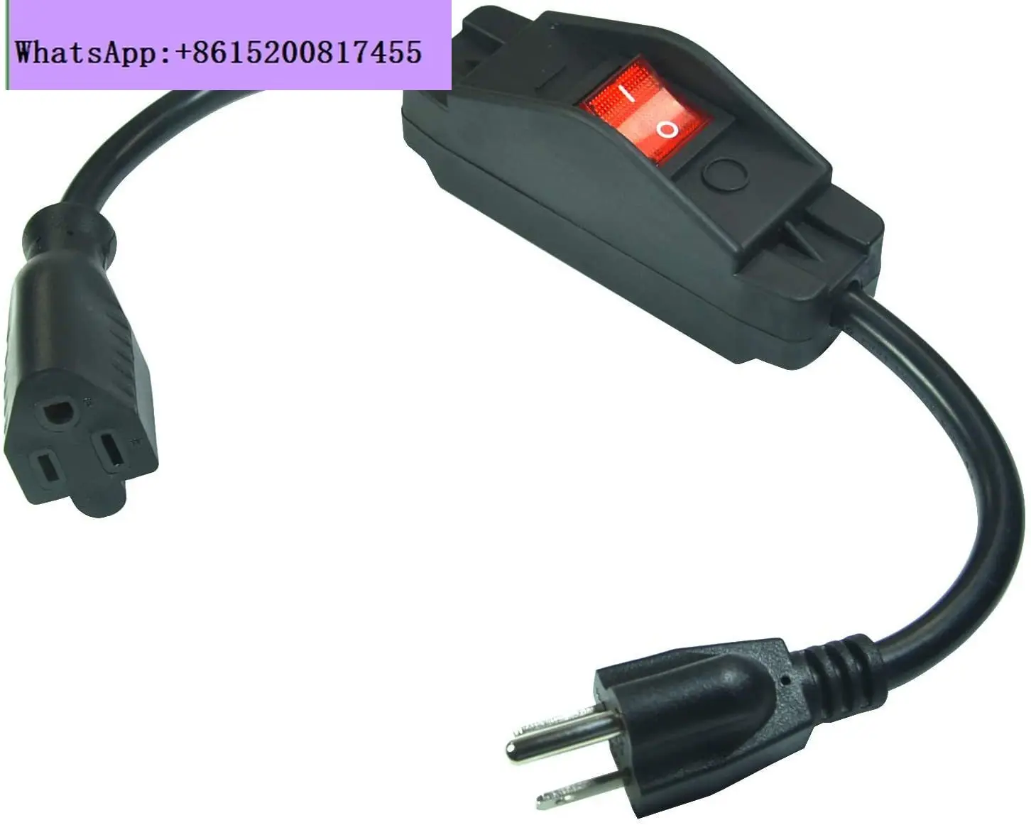 Online switch double knife double cut one drag two 5-15P socket with power extension cable American standard three plug 18AWG
Online switch double knife double cut one drag two 5-15P socket with power extension cable American standard three plug 18AWG