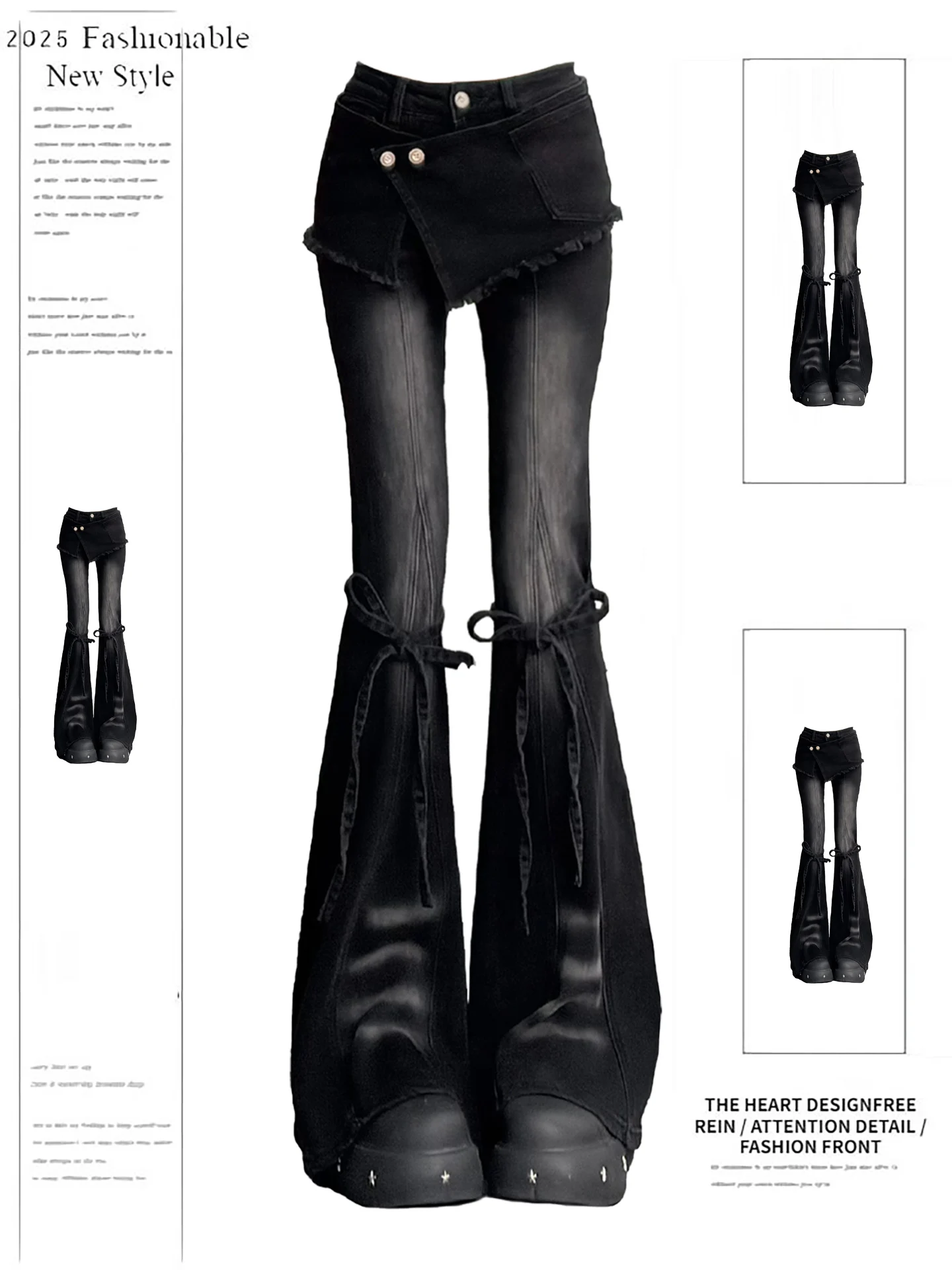 Trendy High Waist Bell Bot Denim Jeans Women's Micro Flared Knot Sexy Tight Fit Jeans Casual Winter Wear
Trendy High Waist Bell Bot Denim Jeans Women's Micro Flared Knot Sexy Tight Fit Jeans Casual Winter Wear