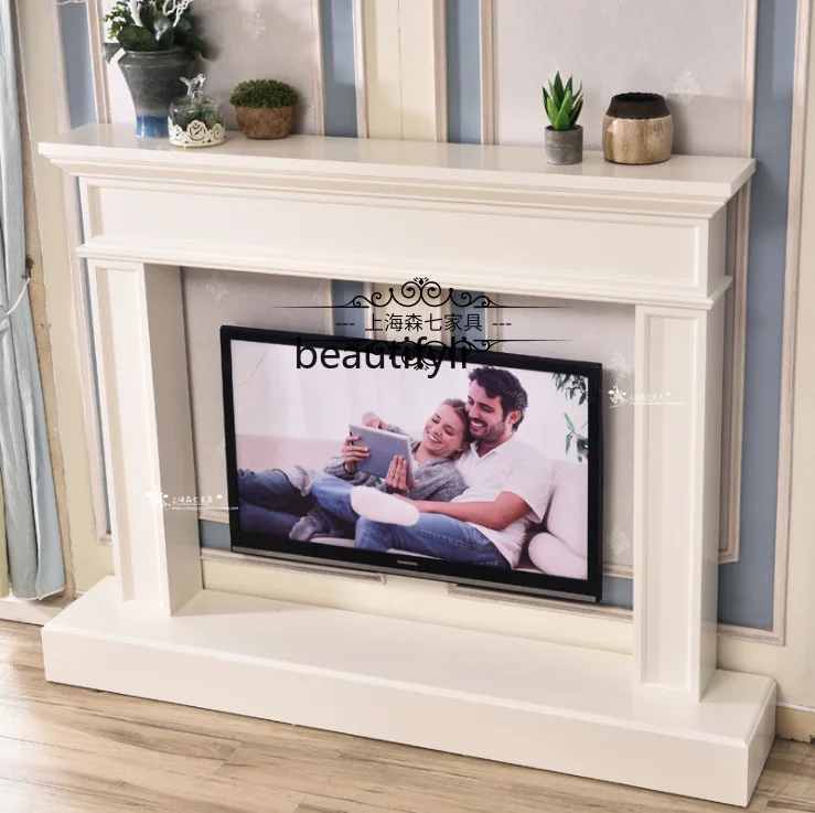 Nordic American solid wood, European simple and exquisite background wall French fashion heating fireplace
Nordic American solid wood, European simple and exquisite background wall French fashion heating fireplace
