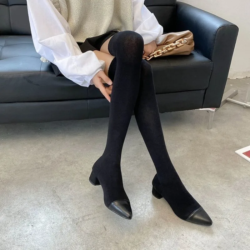 Womens Over The Knee Boots Woven Knit Look Thigh High Long Boot Block Heel Pointed Toe Slip on Daily Casual Party Dress Shoes
Womens Over The Knee Boots Woven Knit Look Thigh High Long Boot Block Heel Pointed Toe Slip on Daily Casual Party Dress Shoes