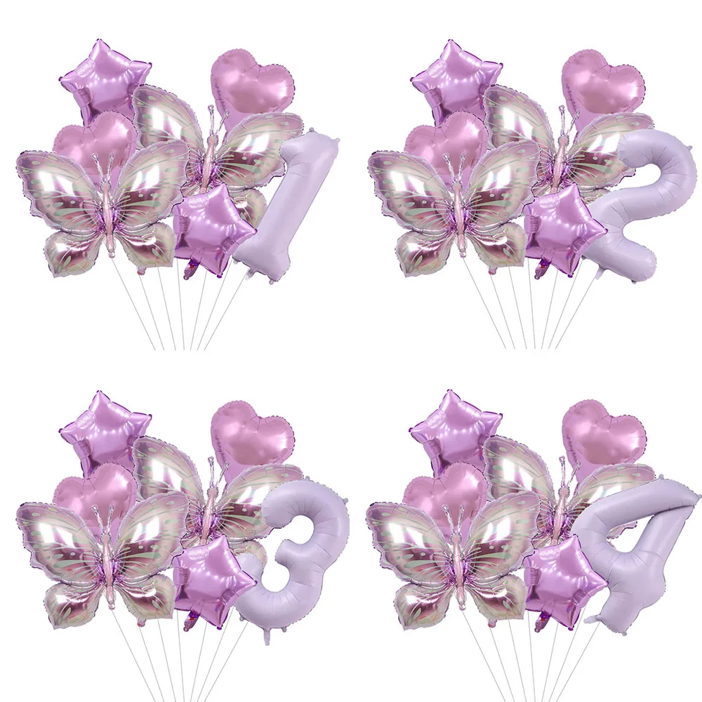 7Pcs Purple Butterfly Balloons Set for Fairy Garden Butterfly Themed Party Wedding Baby Shower Girls Birthday Party Decorations
7Pcs Purple Butterfly Balloons Set for Fairy Garden Butterfly Themed Party Wedding Baby Shower Girls Birthday Party Decorations