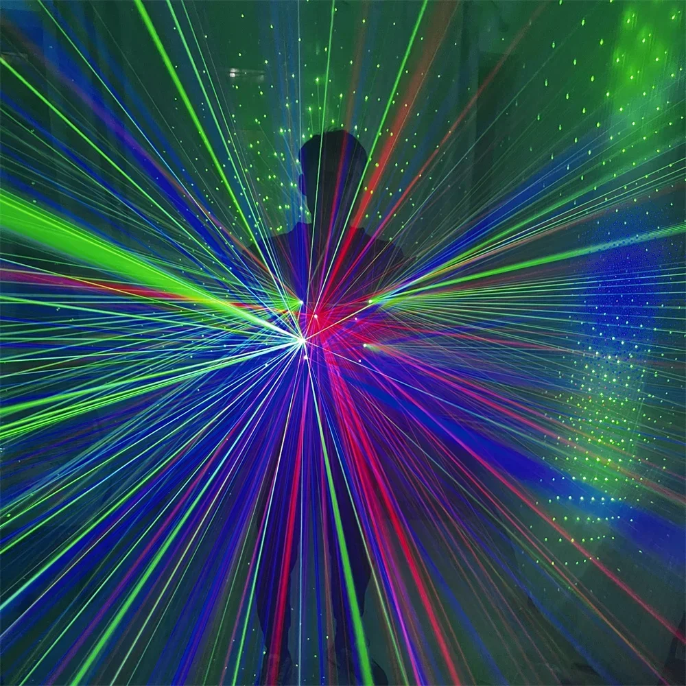 Led Laser Dance Robot Jacket Suit Laserman Performance Costumes Stage Wears DJ Bar Outfits Green Red Blue laser beams
Led Laser Dance Robot Jacket Suit Laserman Performance Costumes Stage Wears DJ Bar Outfits Green Red Blue laser beams