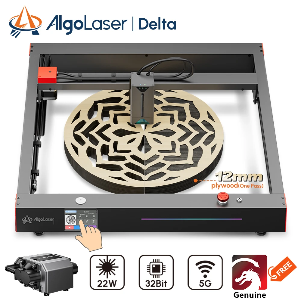 Delta Powerful Laser Engraving Cutting Machiner For Business Beginner Super Easy to Ues 22W Table Wood Engraver Cutter Diy Tools
Delta Powerful Laser Engraving Cutting Machiner For Business Beginner Super Easy to Ues 22W Table Wood Engraver Cutter Diy Tools