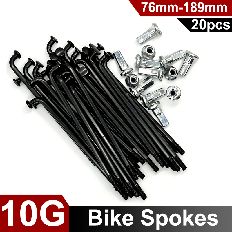 20Pcs 3.0MM Steel E-Bike Spokes with Nipples,10G Black Electric Bicycle Wheel Rim Spokes, 76-189mm Motorcycles Tricycles Spokes
20Pcs 3.0MM Steel E-Bike Spokes with Nipples,10G Black Electric Bicycle Wheel Rim Spokes, 76-189mm Motorcycles Tricycles Spokes