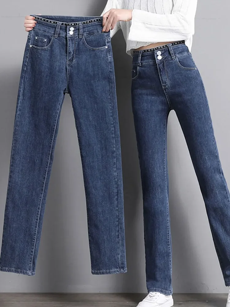 High Waist Skinny Straight Jeans Korean Fashion Vintage Stretch Denim Pants Women Casual Slim Solid New Streetwear Vaqueros
High Waist Skinny Straight Jeans Korean Fashion Vintage Stretch Denim Pants Women Casual Slim Solid New Streetwear Vaqueros