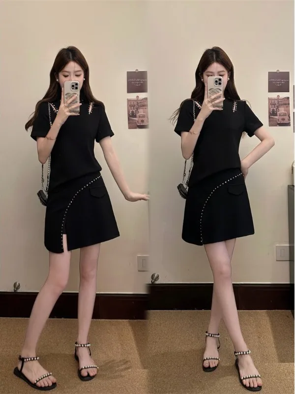 plus Size Women's Fashionable Summer Outfit Heavy Embroidery Shoulder Bared Top Short Skirt Set High Waist A-Line Skirt
plus Size Women's Fashionable Summer Outfit Heavy Embroidery Shoulder Bared Top Short Skirt Set High Waist A-Line Skirt