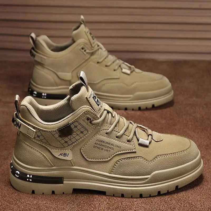 Men's High-Top Boots Spring Autumn Casual Style Outdoor Climbing Shoes Anti-Slip Wear-Resistant Workwear Thick Bottom
Men's High-Top Boots Spring Autumn Casual Style Outdoor Climbing Shoes Anti-Slip Wear-Resistant Workwear Thick Bottom