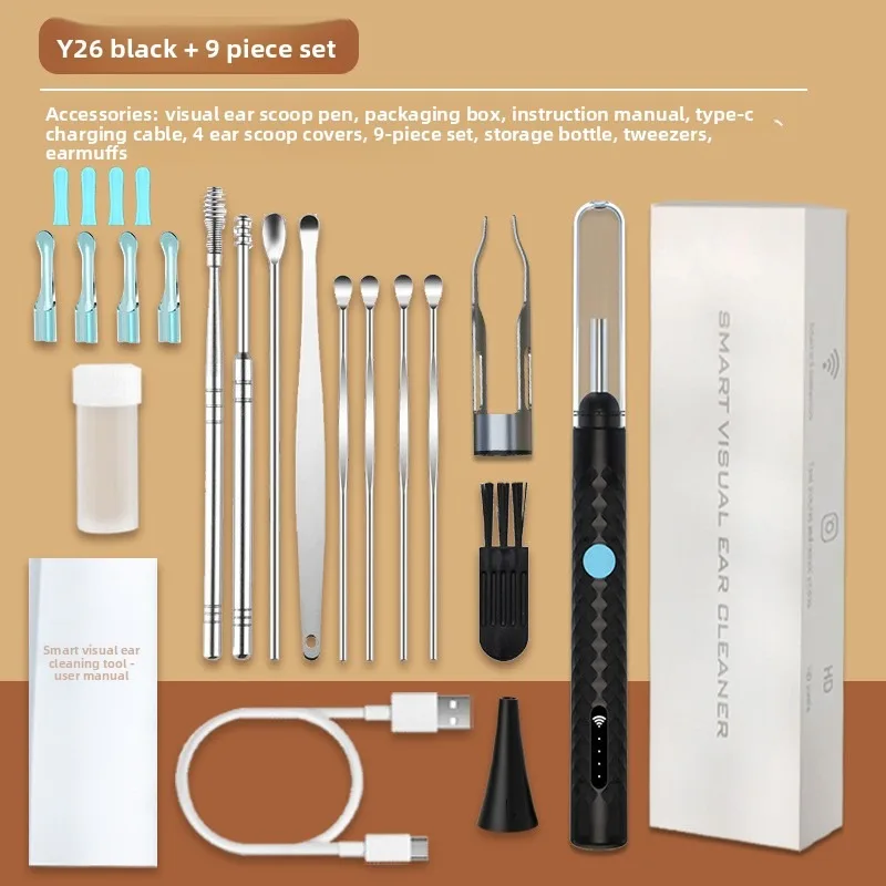 Smart WiFi Ear Cleaning Camera Kit, HD with LED Light & Tweezers, Safe Home Use Tools
Smart WiFi Ear Cleaning Camera Kit, HD with LED Light & Tweezers, Safe Home Use Tools